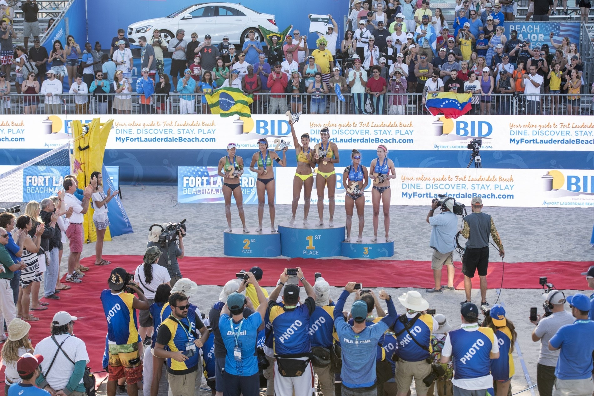 In Fort Lauderdale in March, the women's podium saw two Brazilian teams and one from the US take the medals